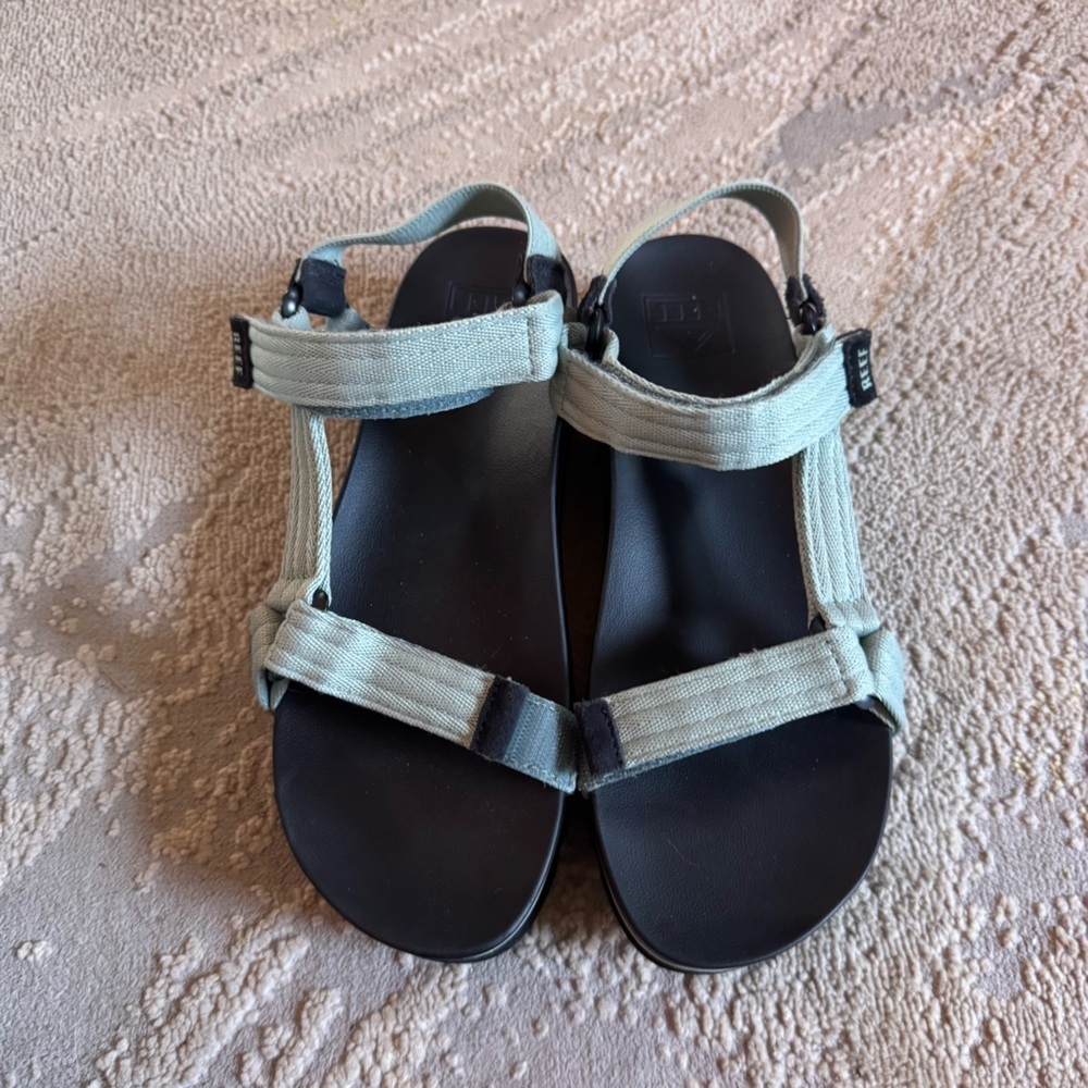 Reef sandals Cushion Rem Hi platform adjustable straps green comfort walking 8 - Picture 6 of 14